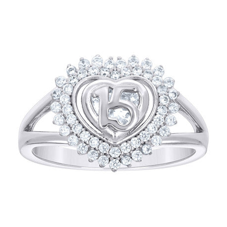 925 Sterling Silver Cz Ring