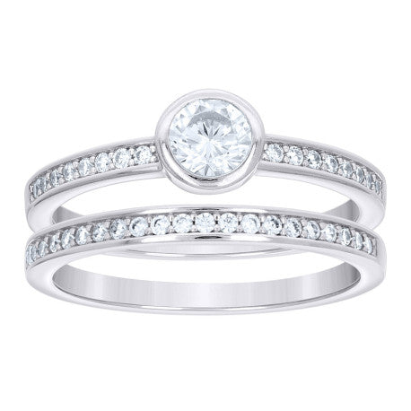 925 Sterling Silver Cz Ring