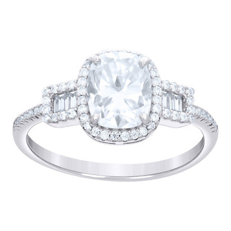 925 Sterling Silver Cz Ring