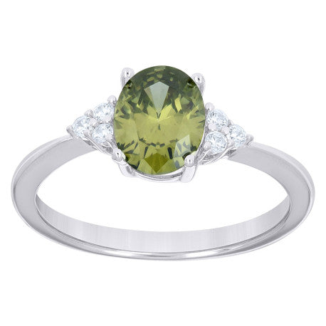 925 Sterling Silver Cz Ring