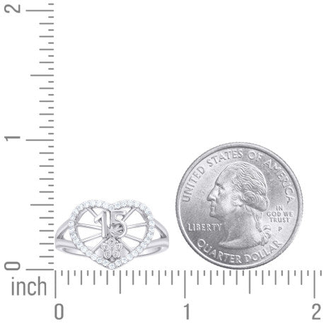 925 Sterling Silver Cz Ring