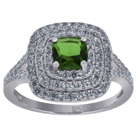 925 Sterling Silver Cz Ring