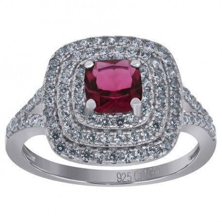 925 Sterling Silver Cz Ring