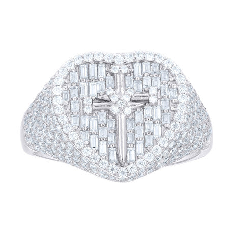 925 Sterling Silver Cz Ring