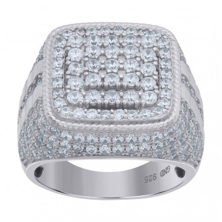 925 Sterling Silver Cz Ring