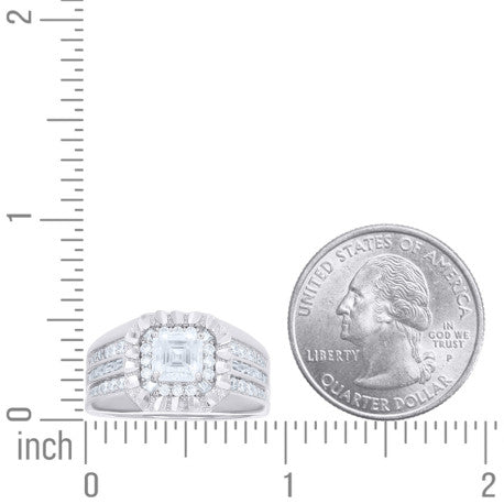 925 Sterling Silver Cz Ring
