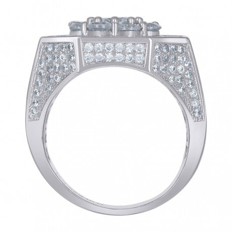 925 Sterling Silver Cz Ring