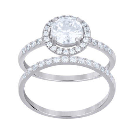 925 Sterling Silver Cz Ring