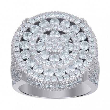 925 Sterling Silver Cz Ring