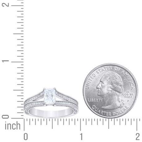 925 Sterling Silver Cz Ring