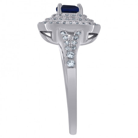925 Sterling Silver Cz Ring