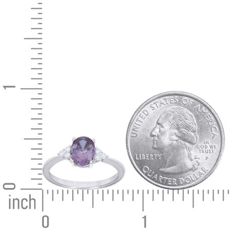 925 Sterling Silver Cz Ring