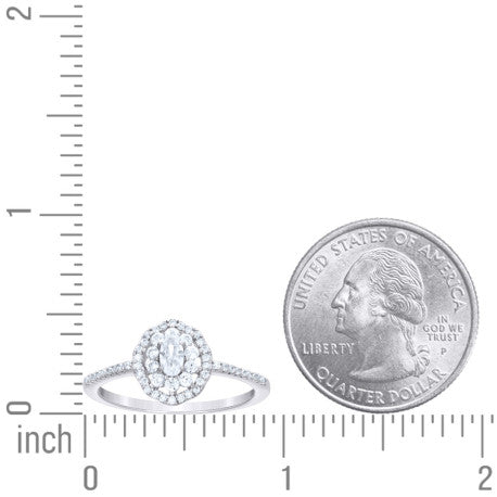 925 Sterling Silver Cz Ring