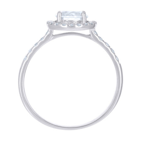 925 Sterling Silver Cz Ring