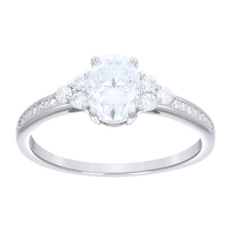 925 Sterling Silver Cz Ring
