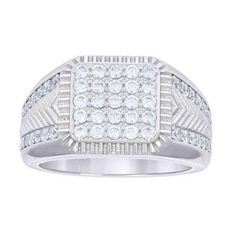925 Sterling Silver Cz Ring