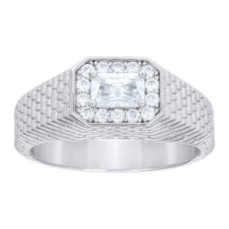 925 Sterling Silver Cz Ring