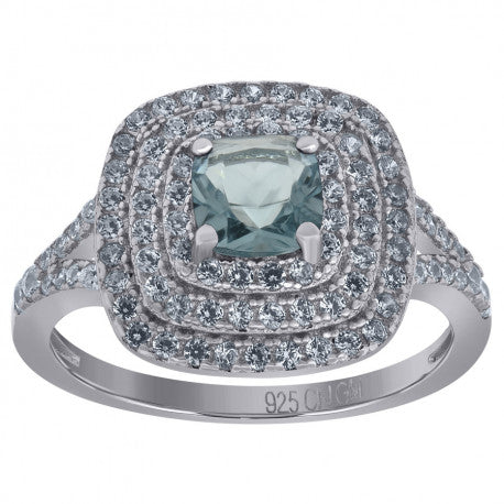 925 Sterling Silver Cz Ring