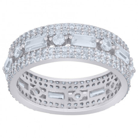 925 Sterling Silver Cz Ring