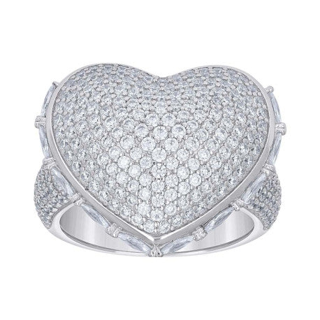 925 Sterling Silver Cz Ring