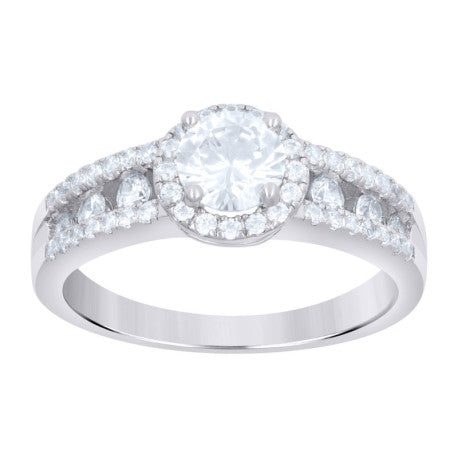 925 Sterling Silver Cz Rings S6-S9