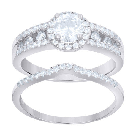 925 Sterling Silver Cz Rings S6-S9