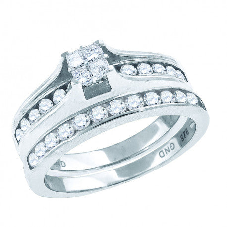 925 Sterling Silver CZ Rings S6-S9