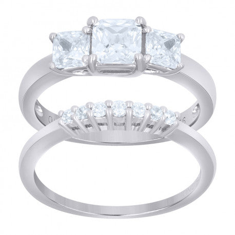 925 Sterling Silver CZ Rings S6-S9