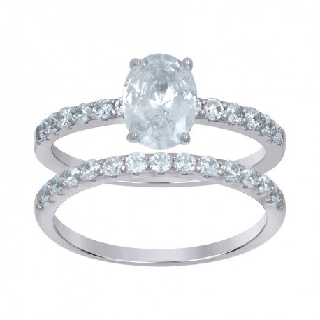 925 Sterling Silver Duo Ring