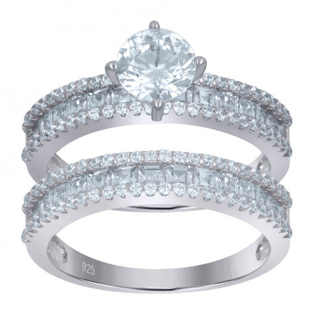 925 Sterling Silver Duo Ring