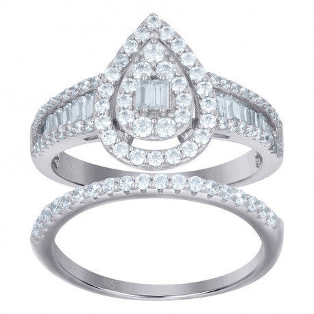 925 Sterling Silver Duo Ring
