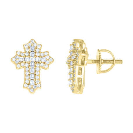 925 Sterling Silver Earring Moissanite Ctw R:0.42,