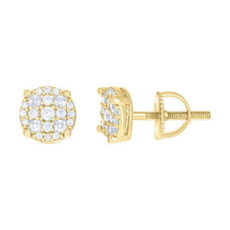 925 Sterling Silver Earrings Moissanite Ctw R:0.24