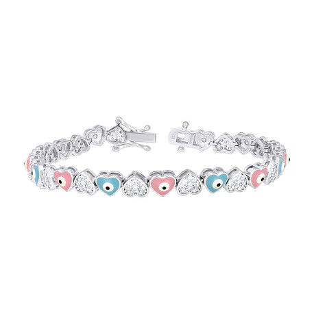 925 Sterling Silver Fancy Bracelet 7"