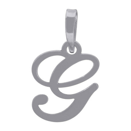 925 Sterling Silver "G" Initial Pendant