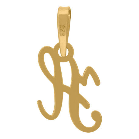 925 Sterling Silver "H" Initial Pendant