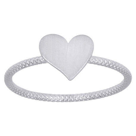 925 Sterling Silver Heart Ring S5 To S8