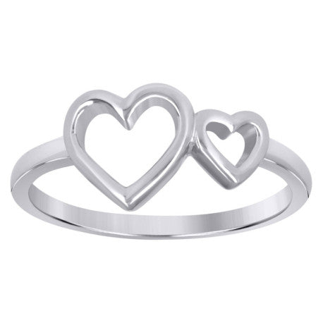 925 Sterling Silver Heart Ring S5 To S8