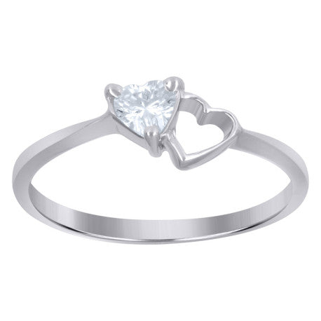 925 Sterling Silver Heart Ring S5 To S8