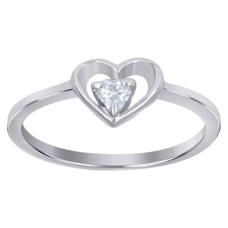 925 Sterling Silver Cz Ring S5-S8