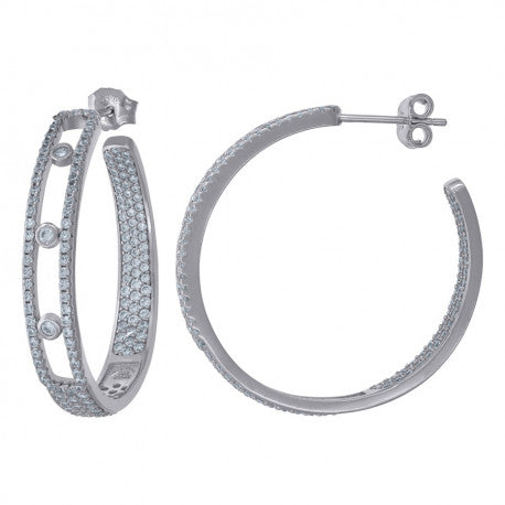 925 Sterling Silver Hoop Earrings