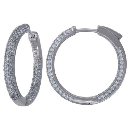 925 Sterling Silver Hoop Earrings