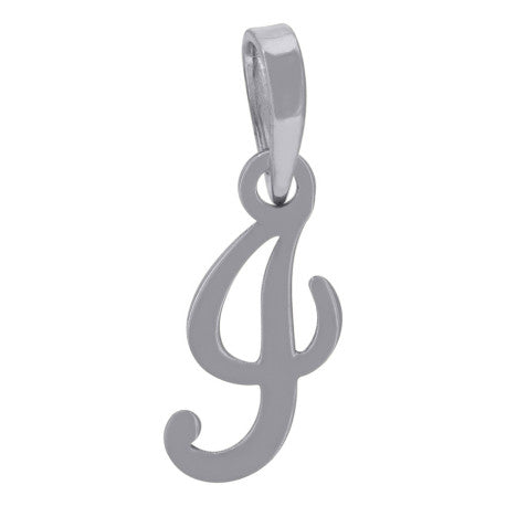 925 Sterling Silver "I" Initial Pendant