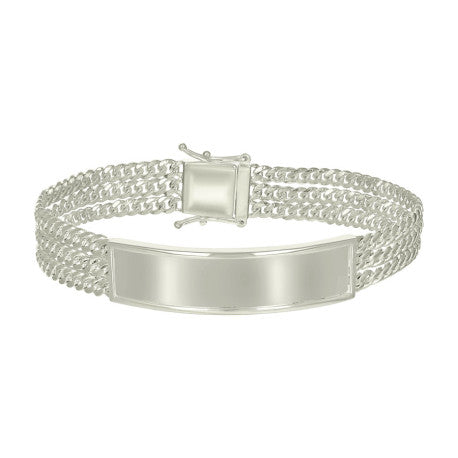925 Sterling Silver Id Bracelet 8"