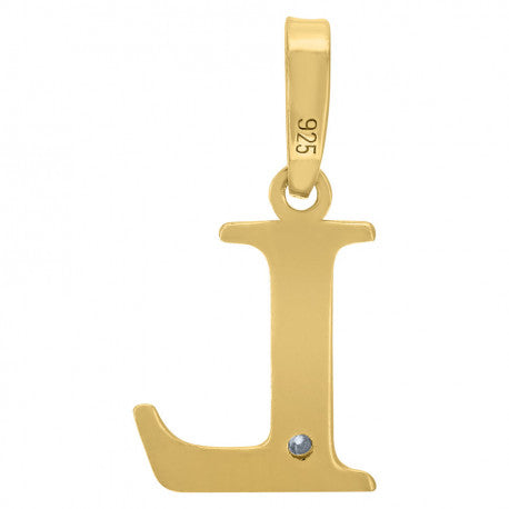 925 Sterling Silver Initial "L" Letter Pendant
