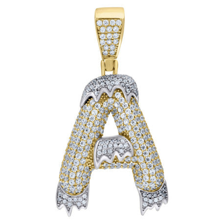 925 Sterling Silver Initial Letter "A" Pendant