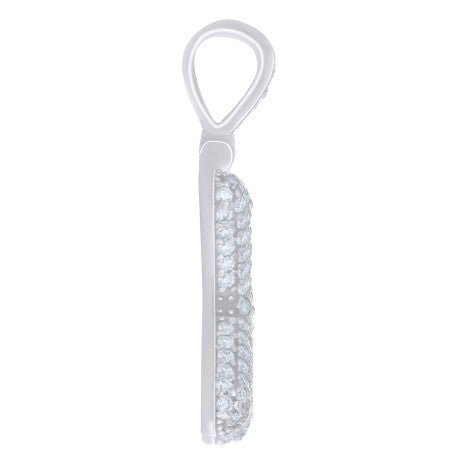 925 Sterling Silver Initial Letter Moissanite Pendant