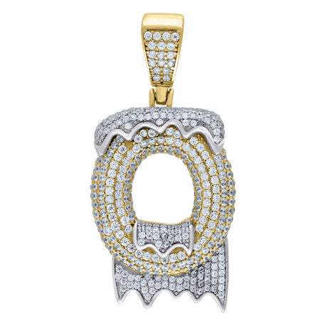 925 Sterling Silver Initial Letter "O" Pendant