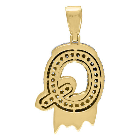 925 Sterling Silver Initial Letter "Q" Pendant