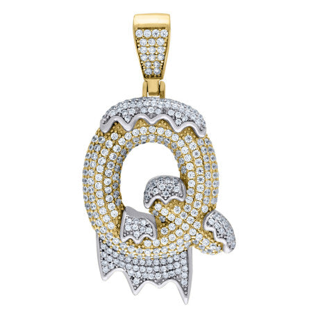 925 Sterling Silver Initial Letter "Q" Pendant